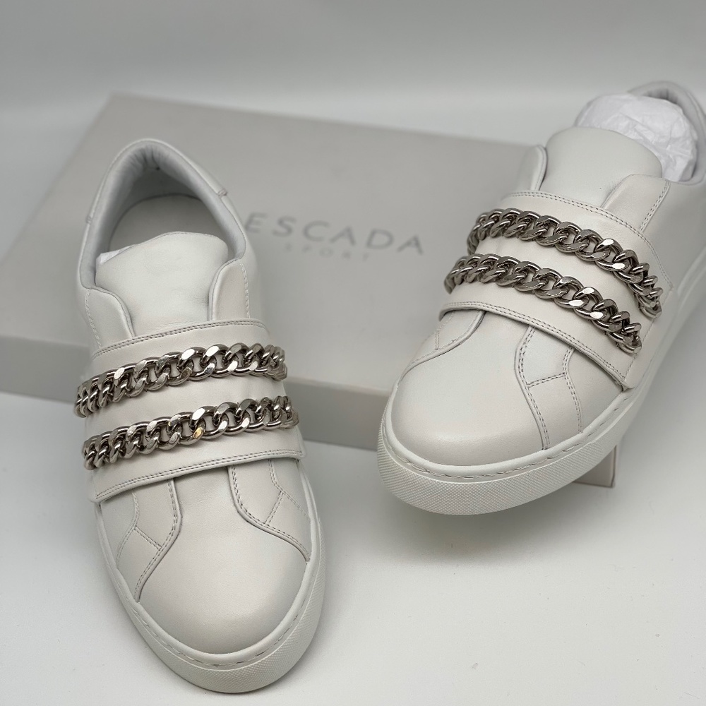 Escada soft leather sneakers